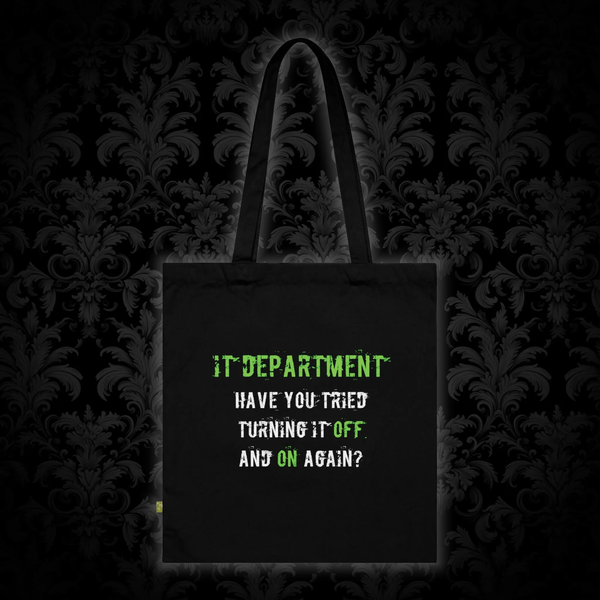Tote Bag IT Support Green