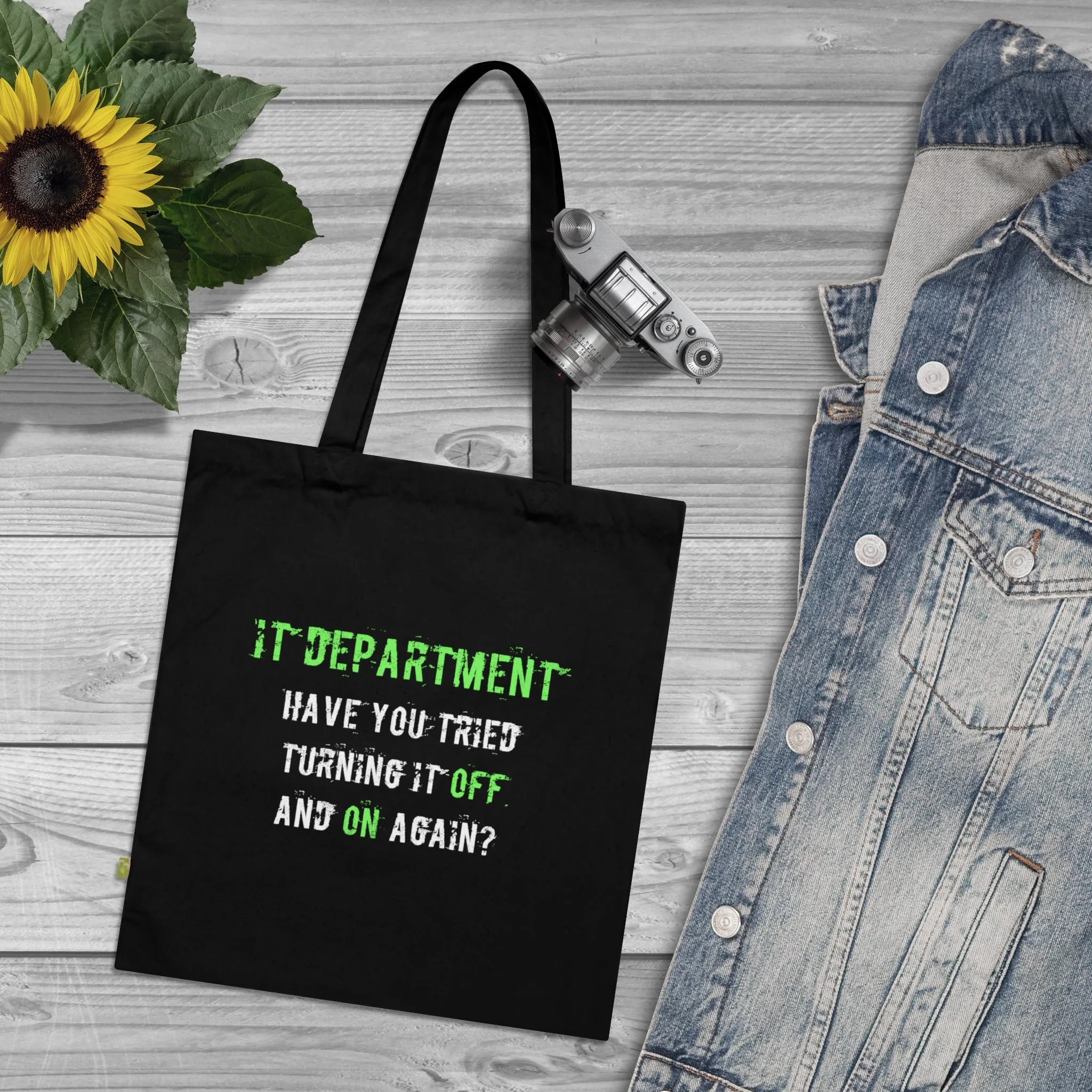 Tote Bag IT Support Green