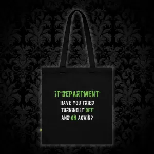 Tote Bag IT Support Green