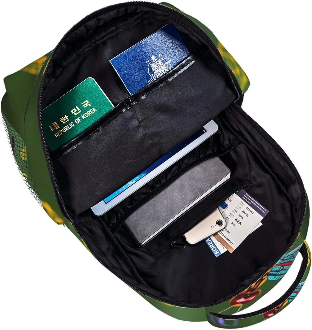 Travel Backpack for Women Men Casual Carry On Back Pack Happy foot 15.6inch Laptop Backpack