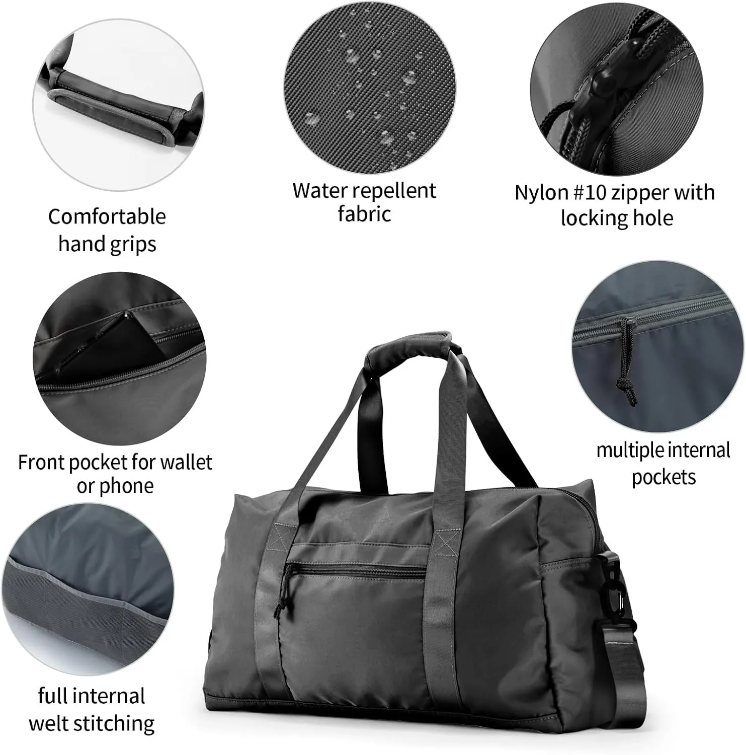 Travel Duffle Bag,Sport Gym Bag for Men And Women with Wet Pocket,Weekender Bag Carry On Tote Bags for Airplane