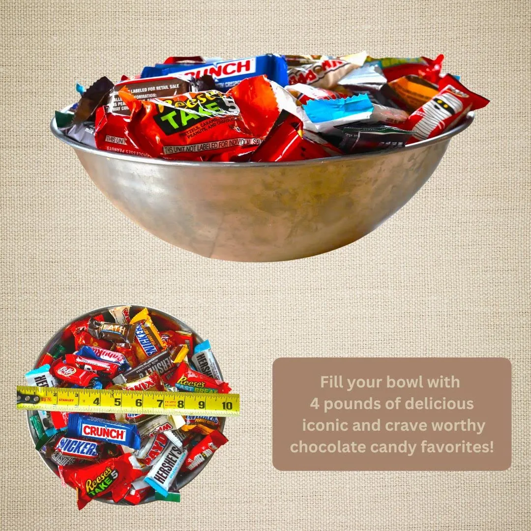 ULTIMATE Assorted CHOCOLATE Candy Mix! (4 Lbs.) Fun Mega Variety! Individually Wrapped Minis, Bulk, FRESH & DELICIOUS Fun Size Assortment, Great for Easter Baskets & Egg Hunts, Home & Office Candy Bowls, Parties, Parades & Piñatas!.