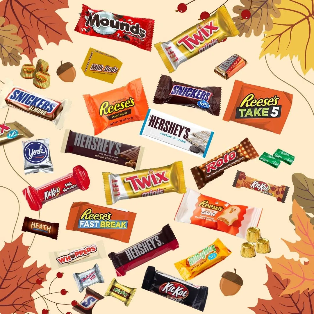 ULTIMATE Assorted CHOCOLATE Candy Mix! (4 Lbs.) Fun Mega Variety! Individually Wrapped Minis, Bulk, FRESH & DELICIOUS Fun Size Assortment, Great for Easter Baskets & Egg Hunts, Home & Office Candy Bowls, Parties, Parades & Piñatas!.