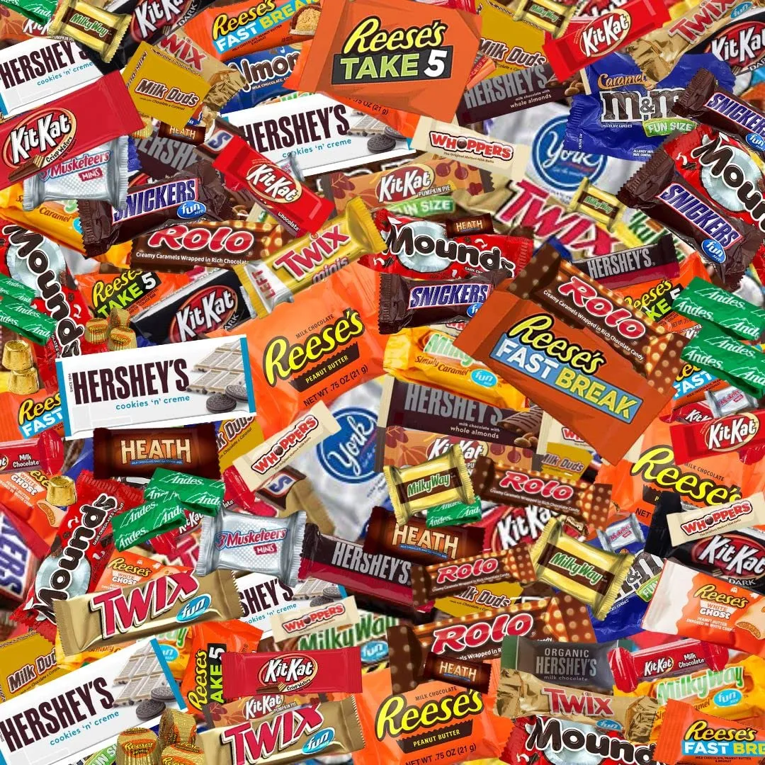 ULTIMATE Assorted CHOCOLATE Candy Mix! (4 Lbs.) Fun Mega Variety! Individually Wrapped Minis, Bulk, FRESH & DELICIOUS Fun Size Assortment, Great for Easter Baskets & Egg Hunts, Home & Office Candy Bowls, Parties, Parades & Piñatas!.