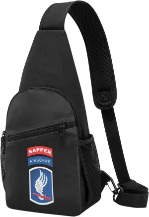 US Army 173 Airborne Brigade with Sapper Chest Pack Leisure Shoulder Crossbody Chest Bag