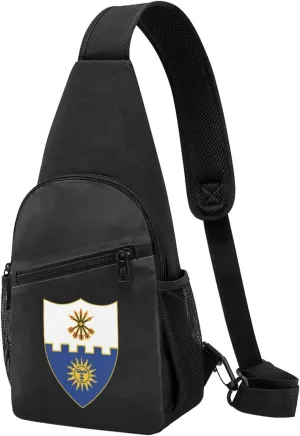 US Army 22nd Infantry Unit Crest Chest Pack Leisure Shoulder Crossbody Chest Bag