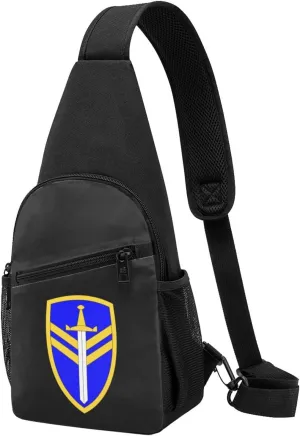 US Army 2nd Corps Support Command Chest Pack Leisure Shoulder Crossbody Chest Bag