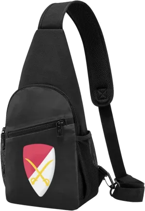 US Army 6th Cavalry Brigade Chest Pack Leisure Shoulder Crossbody Chest Bag