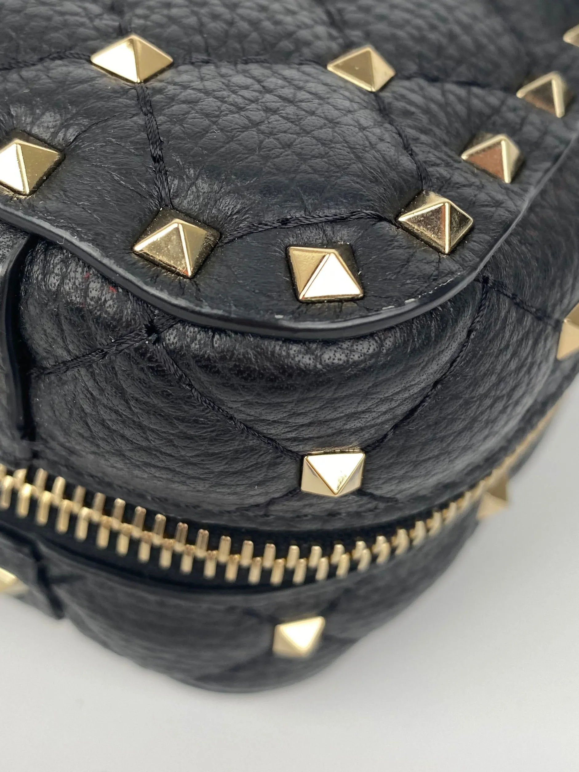 Valentino Black & White Rockstud Bag
