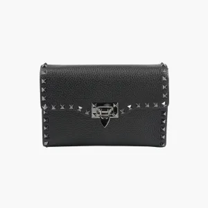 VALENTINO Black Rockstud Handbag