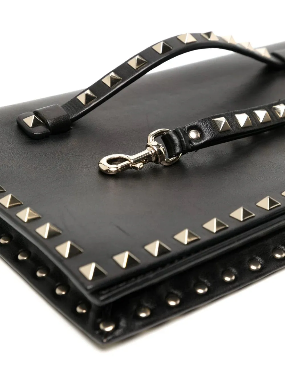 Valentino Rockstud Leather Clutch Bag
