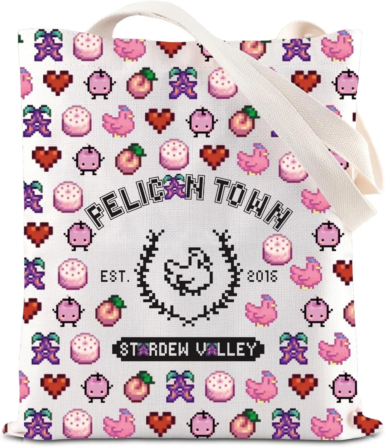 Valley Game Inspired Video Game Gifts Pixel Chicken Lover Gift Gamer Gift Valley Chicken Handbag Farm S*m Gifts