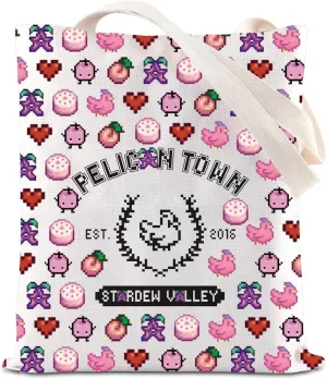 Valley Game Inspired Video Game Gifts Pixel Chicken Lover Gift Gamer Gift Valley Chicken Handbag Farm S*m Gifts