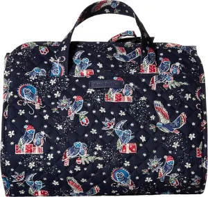 Vera Bradley Iconic Hanging Travel Organizer Holiday Owls One Size