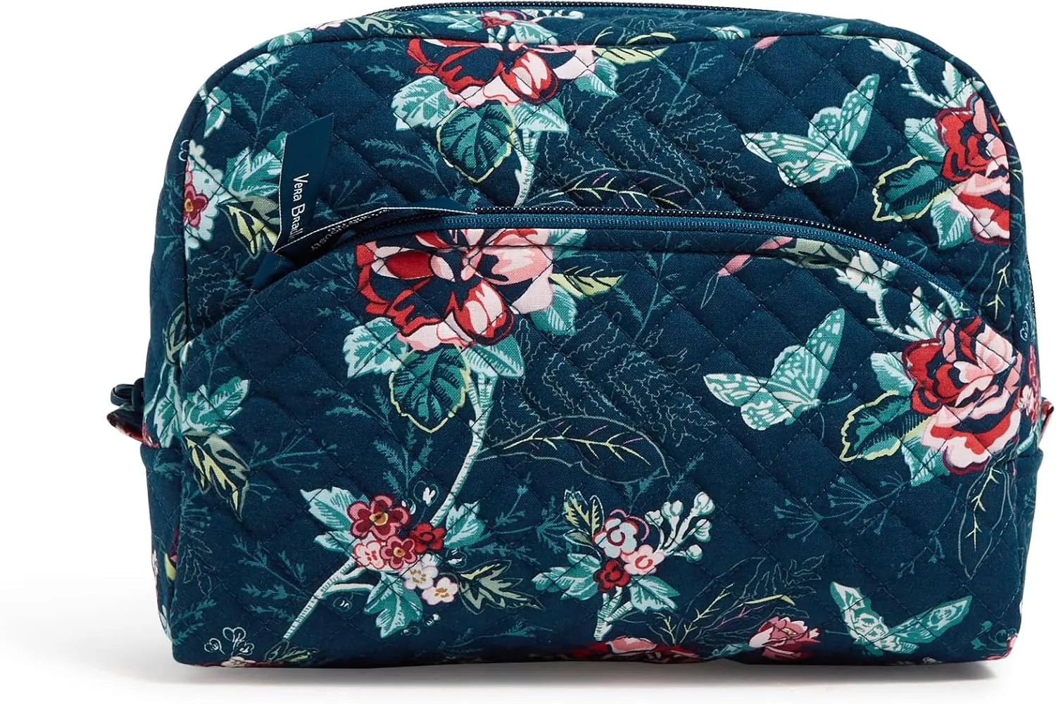 Vera Bradley Women's Cotton Large Cosmetic Makeup Organizer Bag
