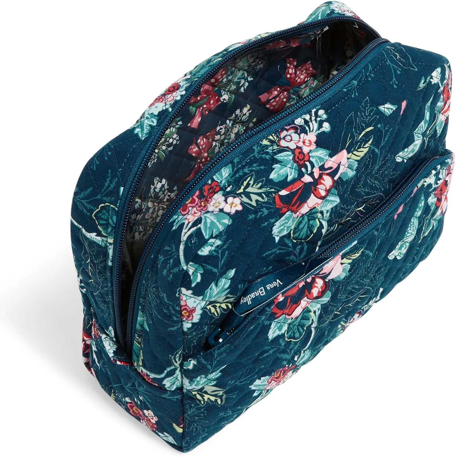Vera Bradley Women's Cotton Large Cosmetic Makeup Organizer Bag