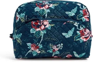 Vera Bradley Women's Cotton Large Cosmetic Makeup Organizer Bag