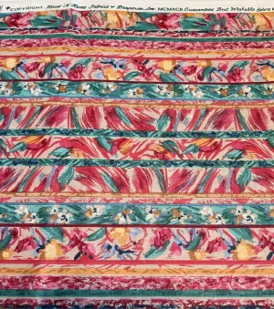 Vintage House &Home Fabric Colorful