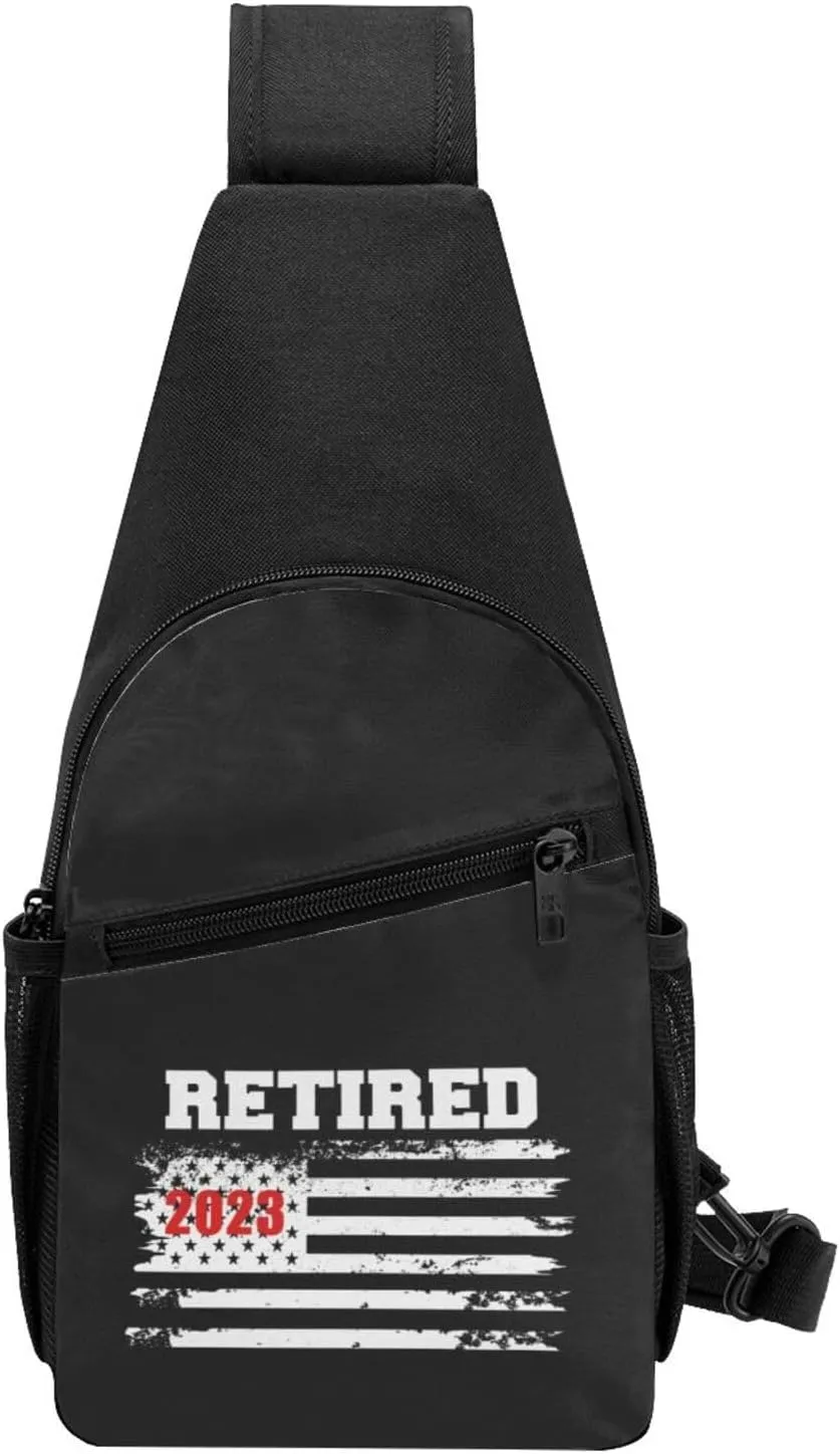 Vintage Retirement Chest Pack Leisure Shoulder Crossbody Chest Bag
