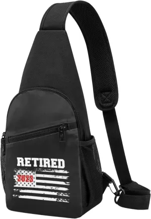 Vintage Retirement Chest Pack Leisure Shoulder Crossbody Chest Bag