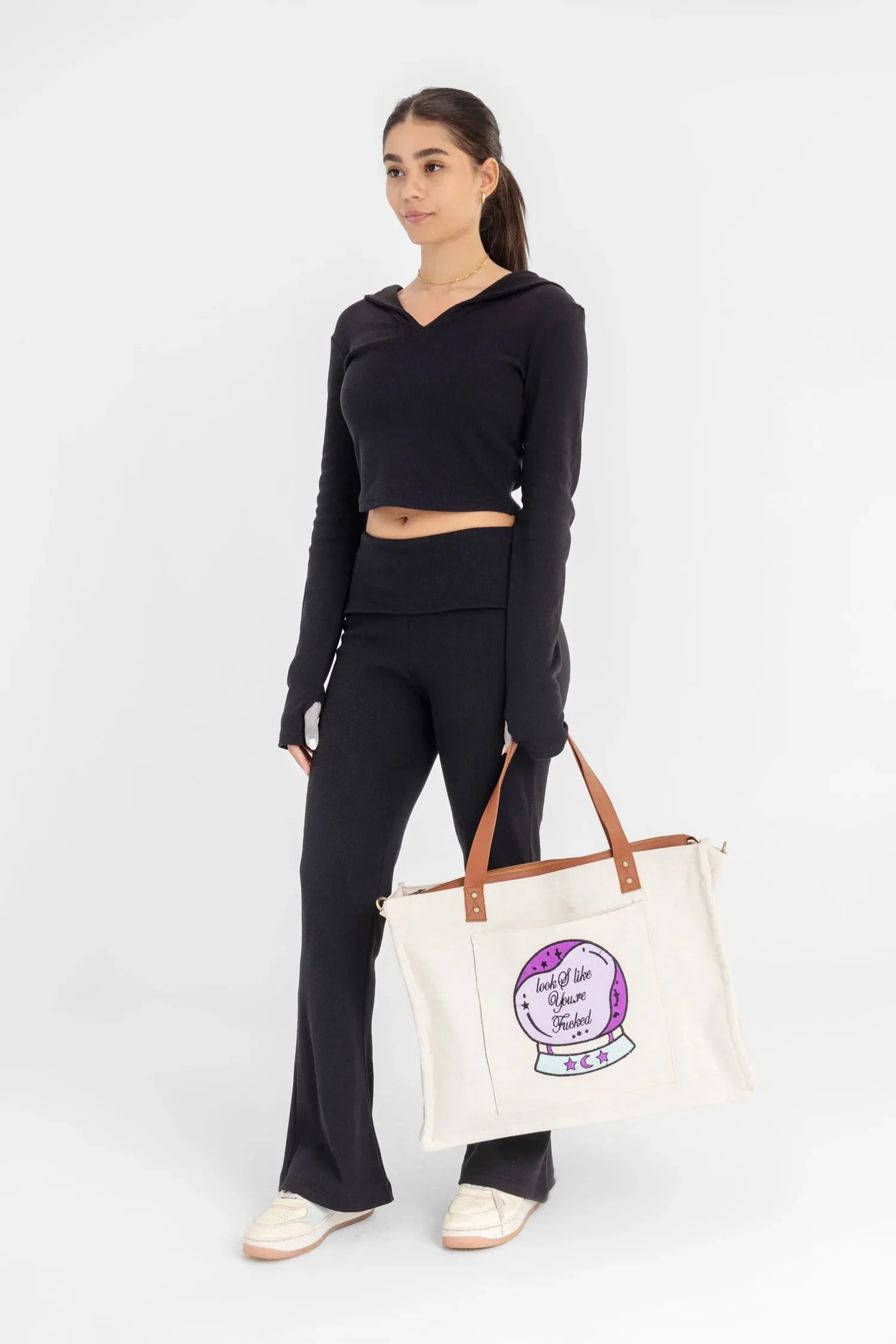 Wanderlust Canvas Tote - Embroidered