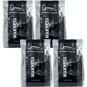 Waxness Barbero Hard Wax Steel for Men - Made in Italy / 2.2 lbs. - 35.27 oz. - 1 kg. Each X 4 Bags = 8.8 Lbs