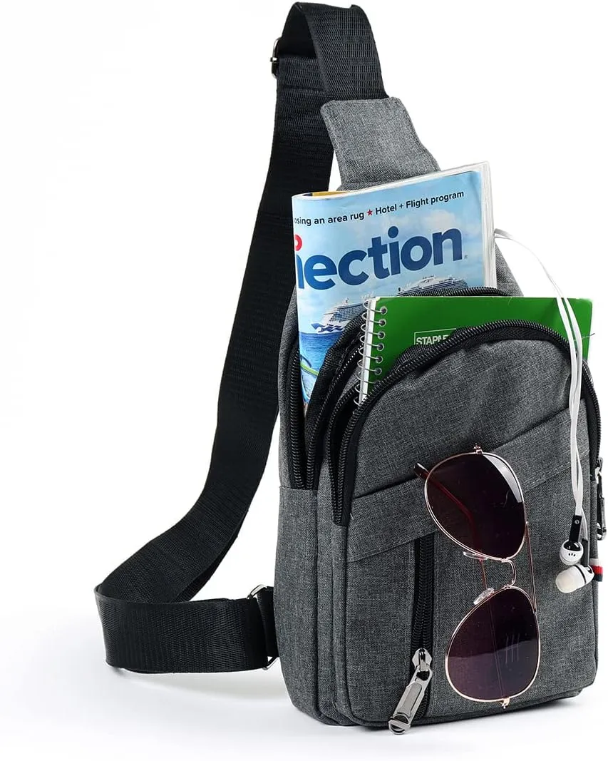 WESTEND Crossbody Nylon Sling Bag Daypack with Adjustable Strap-Small Travel Bag