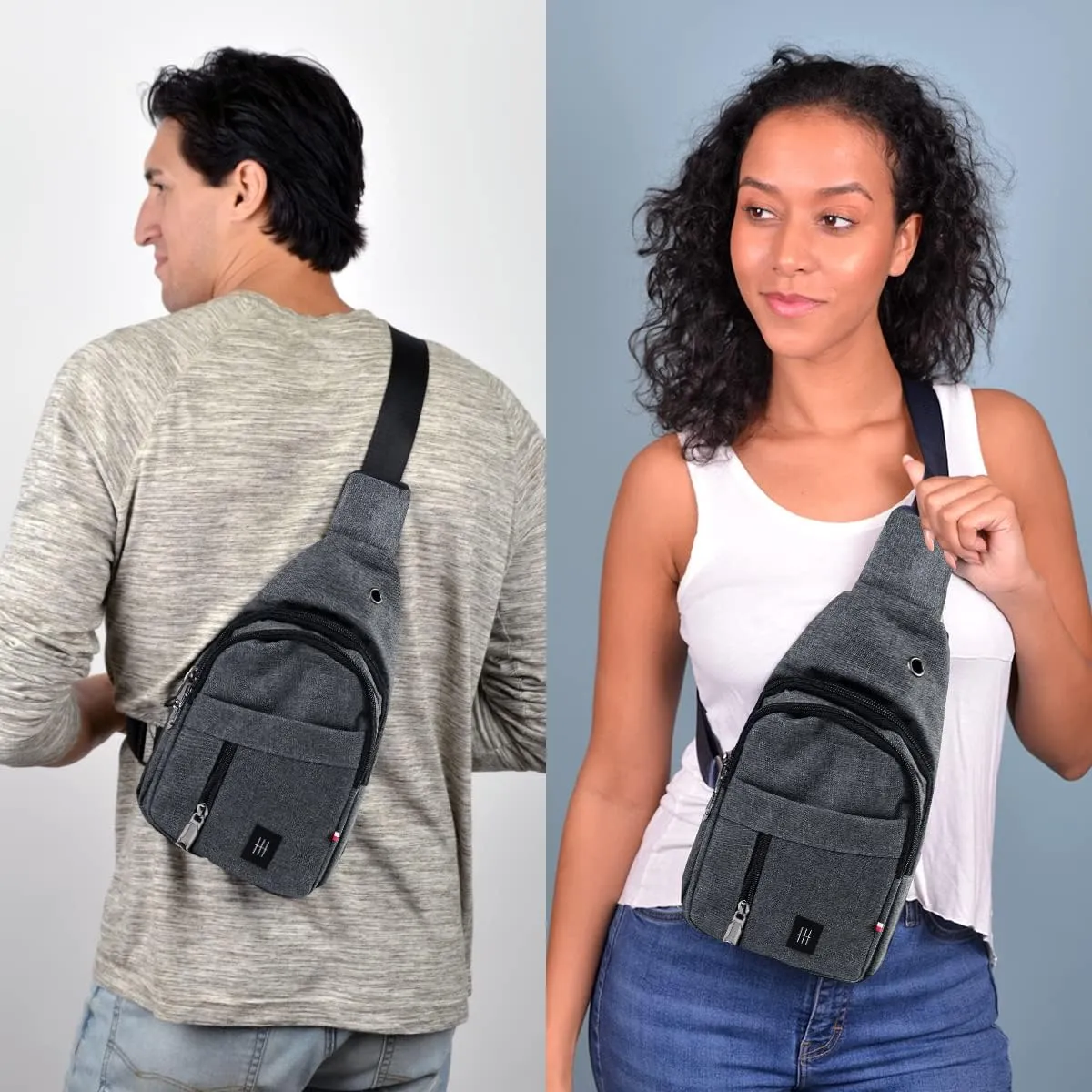 WESTEND Crossbody Nylon Sling Bag Daypack with Adjustable Strap-Small Travel Bag