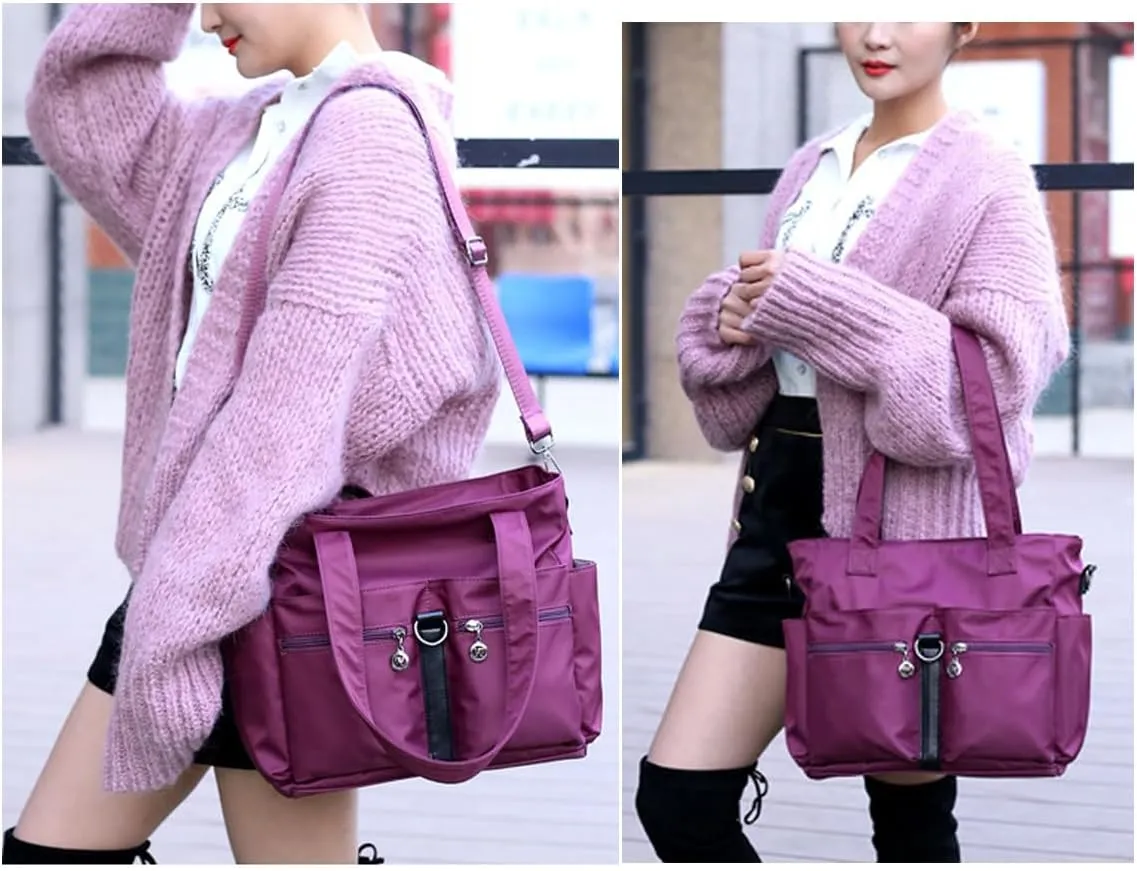 Women Casual Totes Handbags Shoulder Bags Purses Soft Nylon Bag