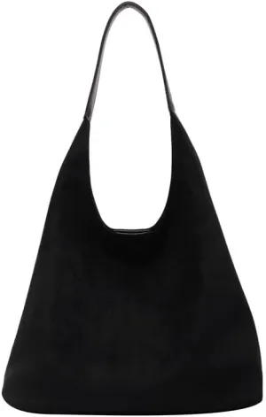 Women Hobo Bags Slouchy Bag Suede Purse Suede Tote Bag Large Brown Tote Handbag for Travel Shopping Work
