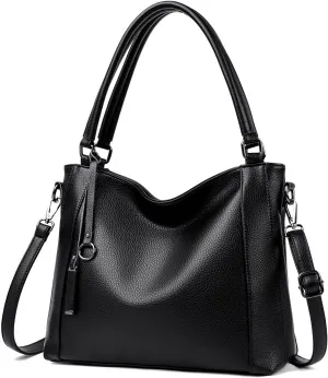 Women Soft Leather Tote Bags Large Hobo Crossbody Bags Shoulder Handbags Bags