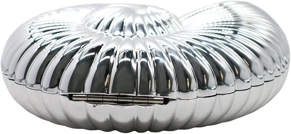 Women Sparkly Acrylic Clutch Unique Shape Metallic Handbag Fancy Evening Bags for Party Prom