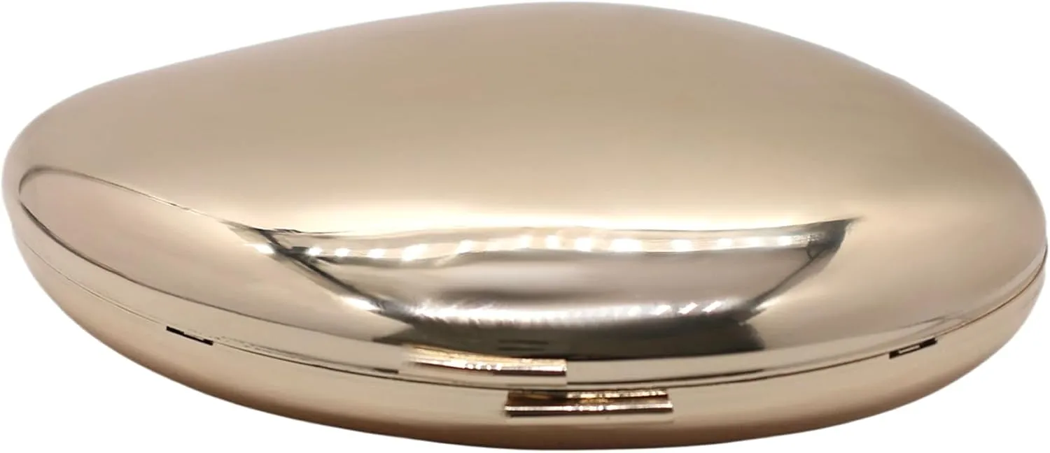 Women Sparkly Acrylic Clutch Unique Shape Metallic Handbag Fancy Evening Bags for Party Prom