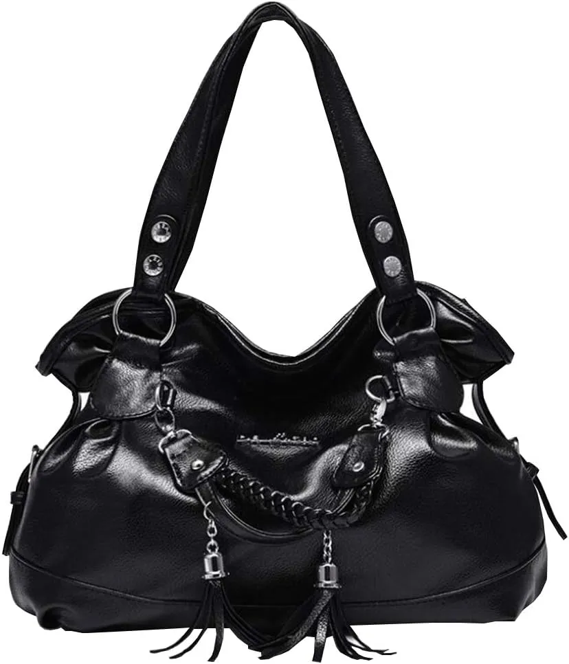 Women Vintage Large Bag Top-handle Handbags Casual Soft leather Shoulder Bags Tote Messenger Purse