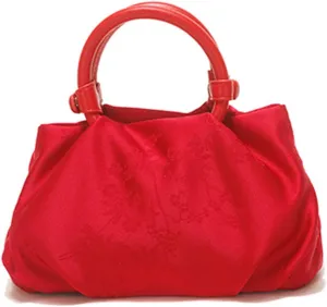 Women's Floral Pattern Top Handle Satchel Bag Embroidery Crossbody Evening Shoulder Bag Tassel Handbag Purse for Prom，bag1757OWOISS