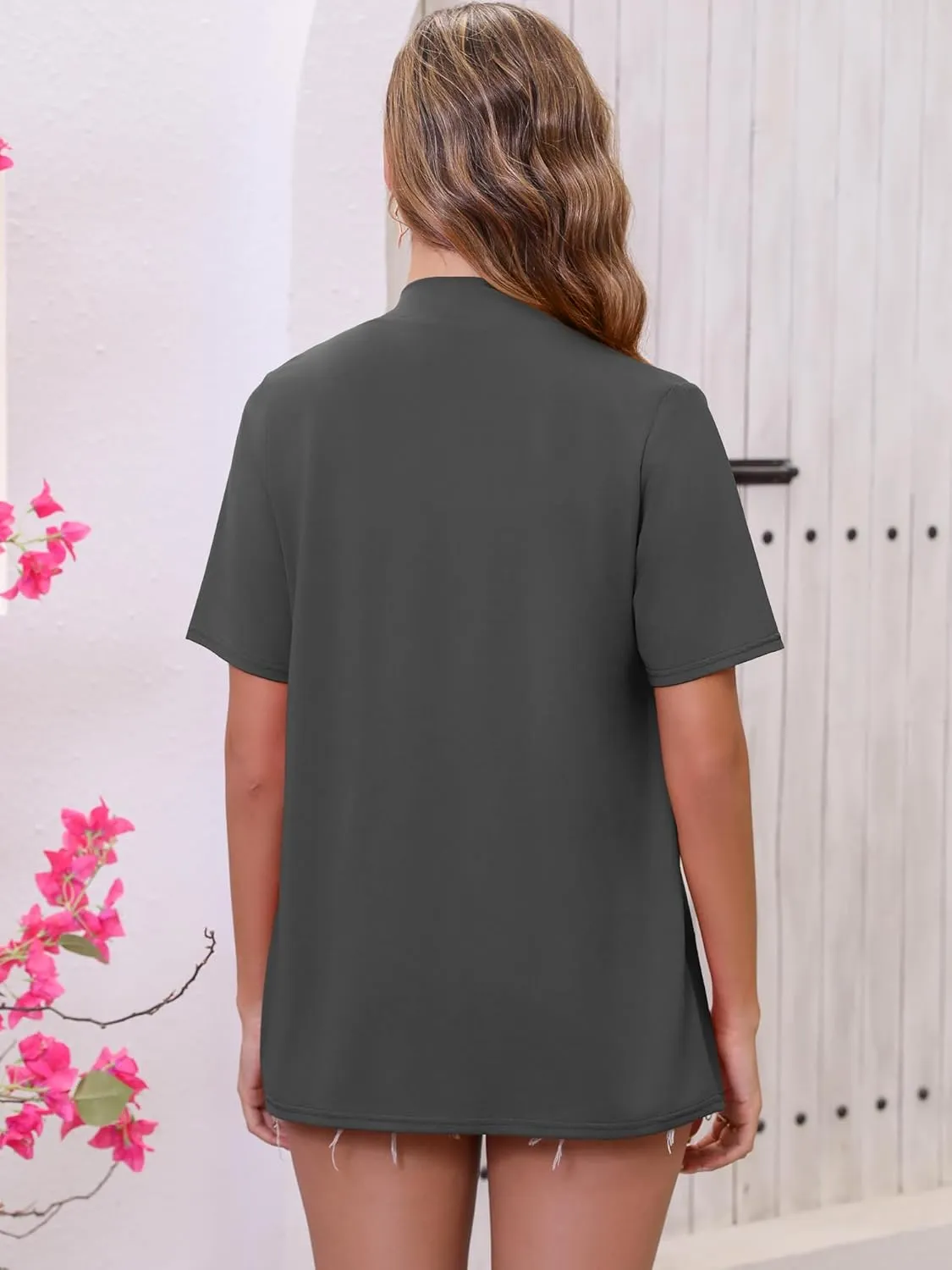 Women's Lightweight Open Front Cardigans Short Sleeve Casual Soft Drape Spring Summer Fall Cardigan S-3XL