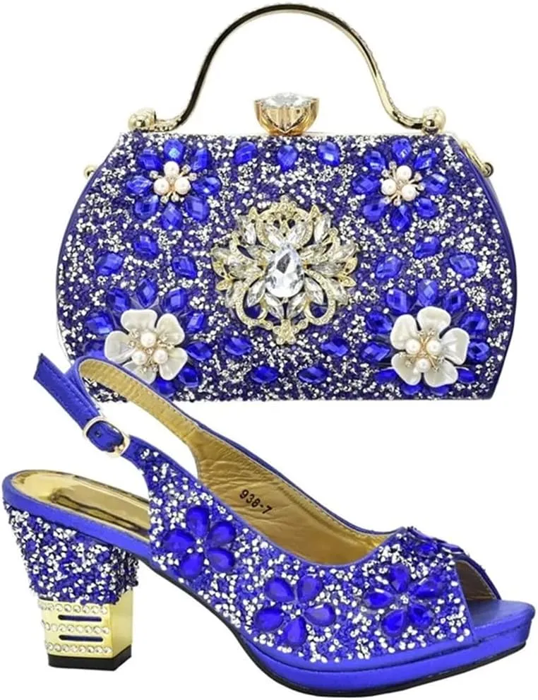 Women's Shoes and Sandals for Party Wedding Italian Shoes Matching Bags