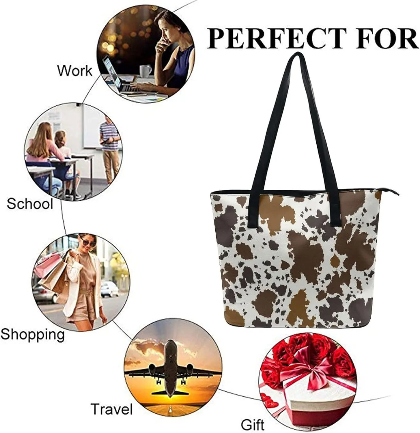 Women's Soft Leather Portable Handbags Tote Purses Shoulder Bucket Bags