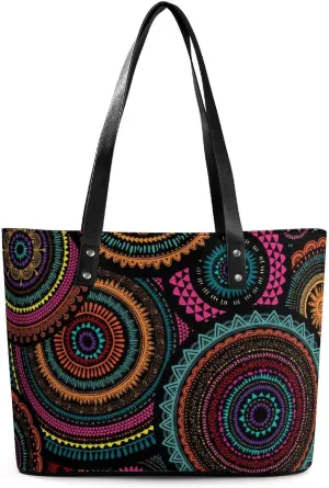 Women's Soft Leather Portable Handbags Tote Purses Shoulder Bucket Bags