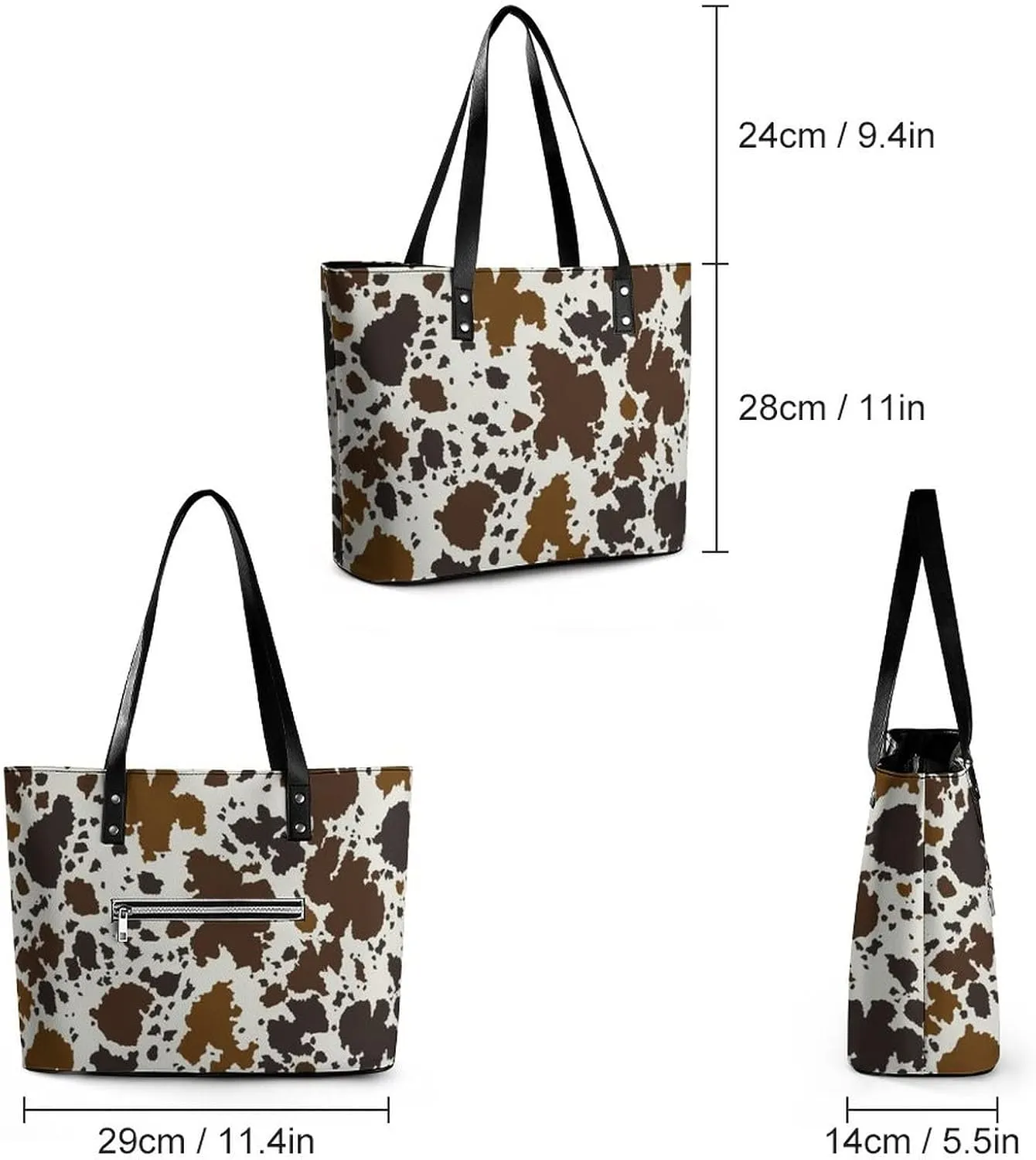 Women's Soft Leather Portable Handbags Tote Purses Shoulder Bucket Bags