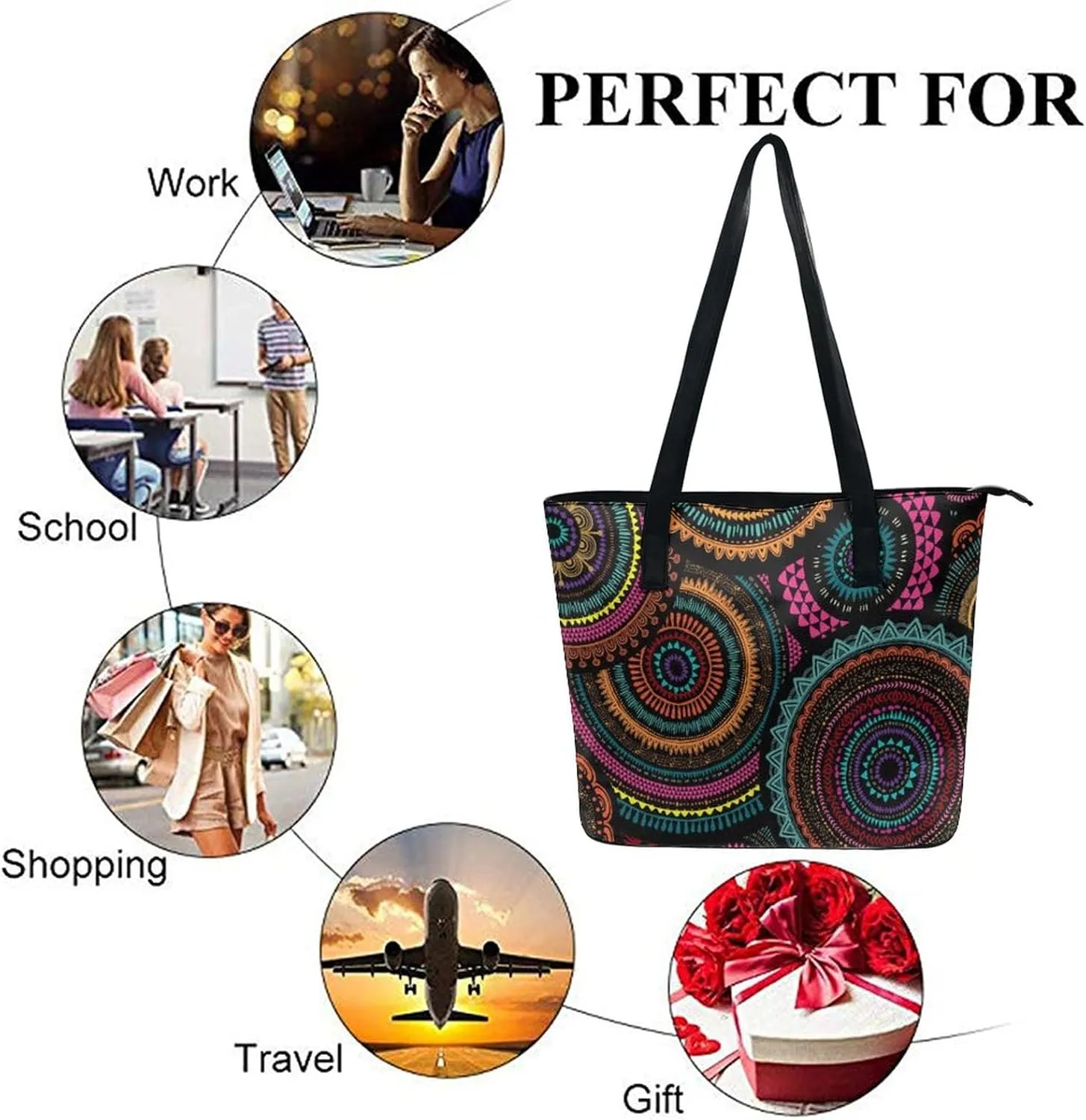 Women's Soft Leather Portable Handbags Tote Purses Shoulder Bucket Bags