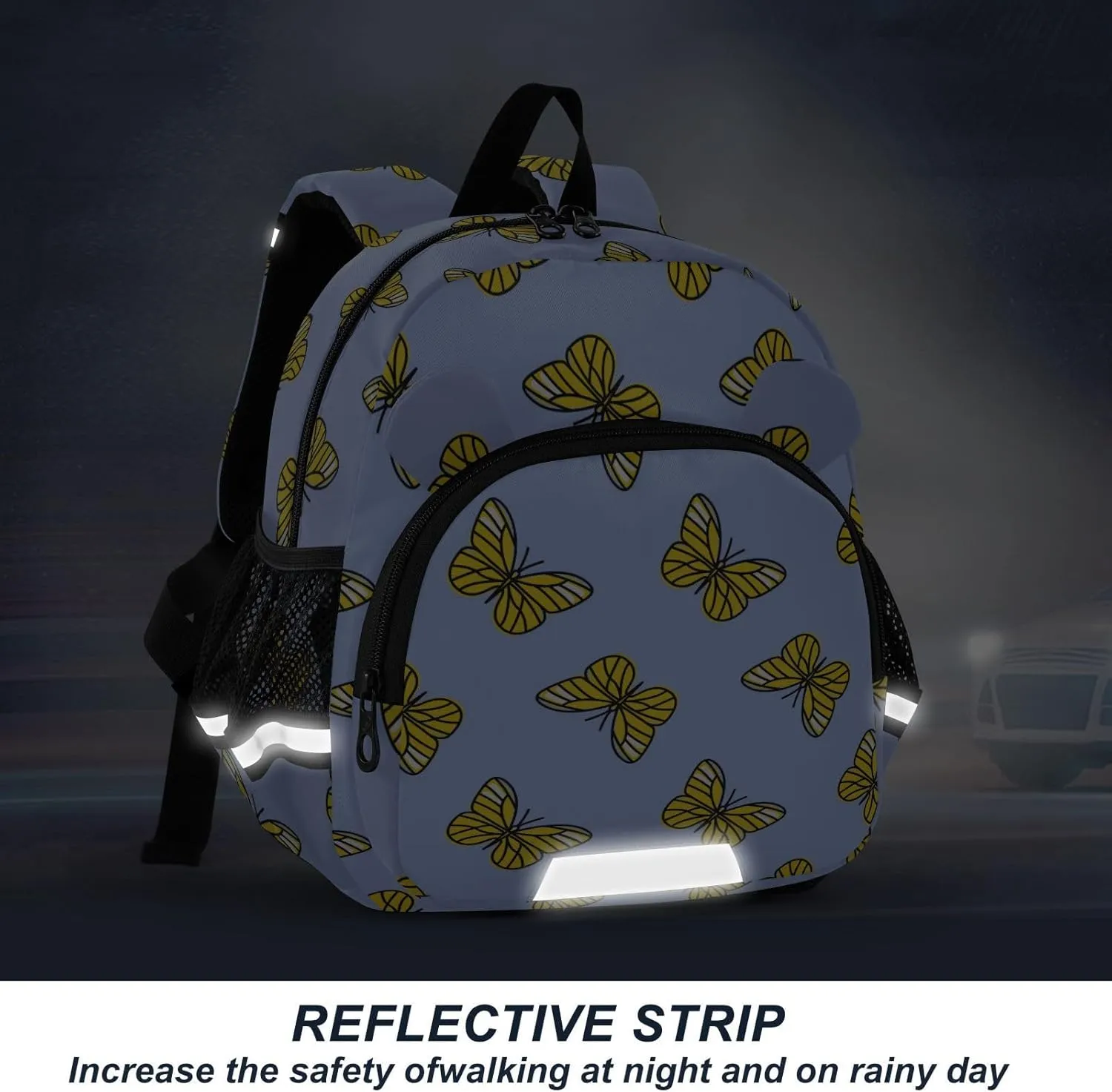 Wusikd Kids Backpack Colorful Butterfly Toddler Bags Schoolbag for Girls Boys Kindergarten Student S