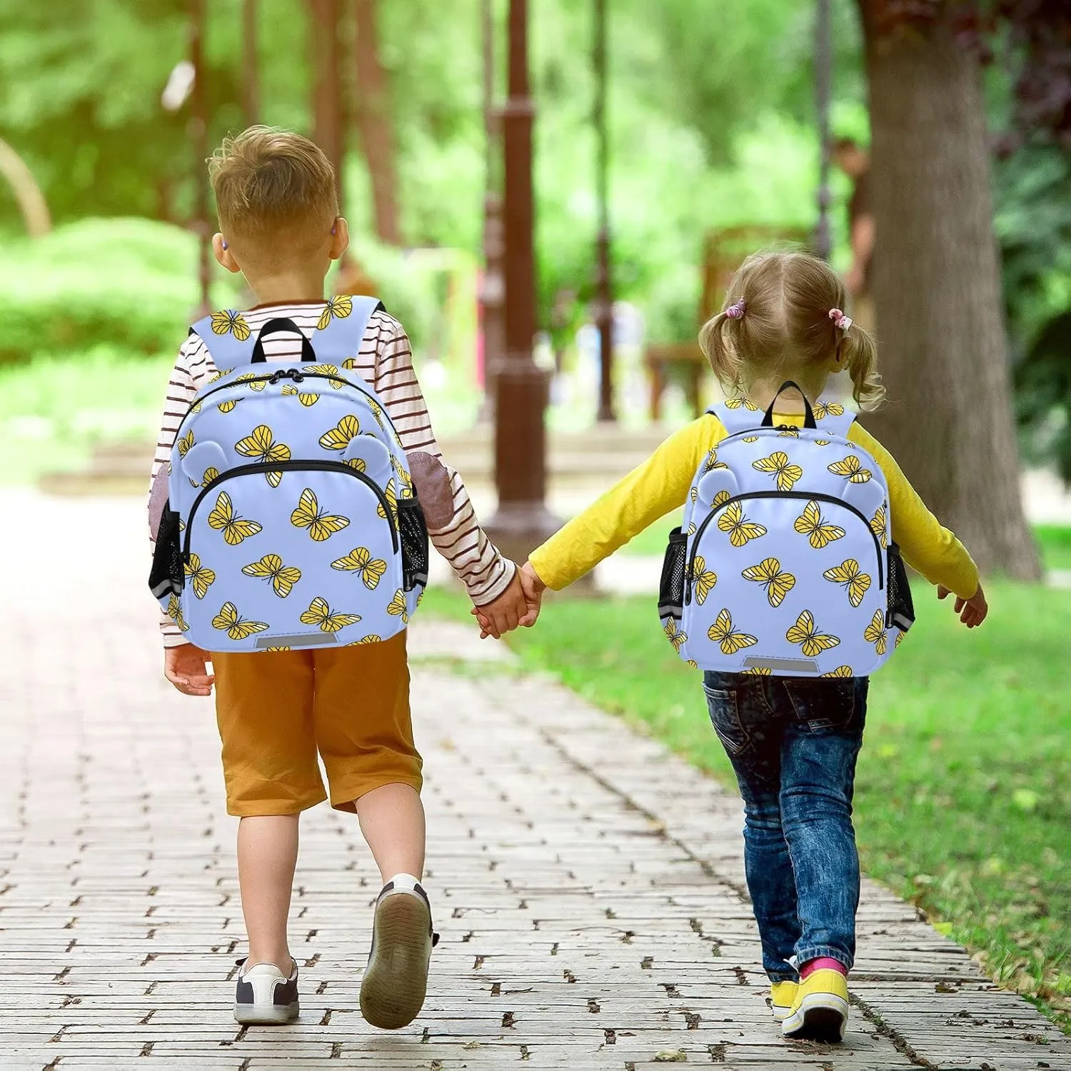 Wusikd Kids Backpack Colorful Butterfly Toddler Bags Schoolbag for Girls Boys Kindergarten Student S