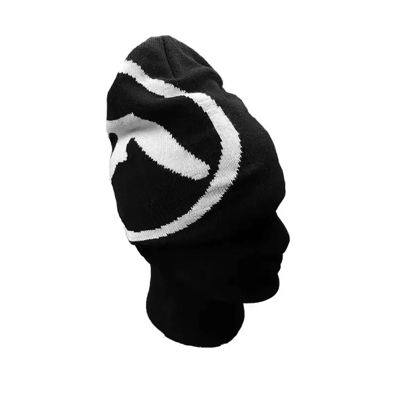 Y2K Vintage Gothic Beanie with Classic Gothic Letter Print