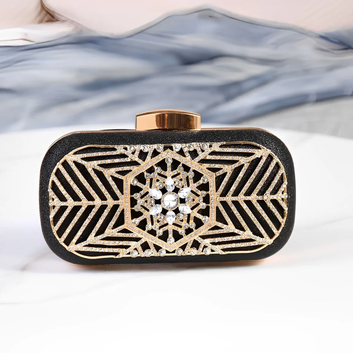 Yasmin Evening Clutch with Diamonds