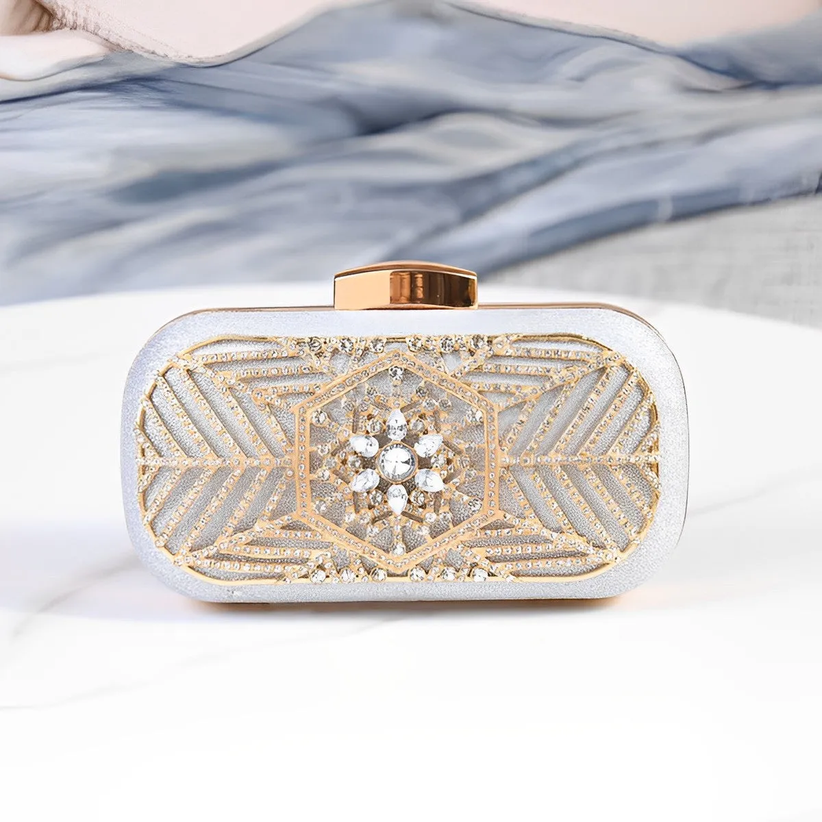 Yasmin Evening Clutch with Diamonds