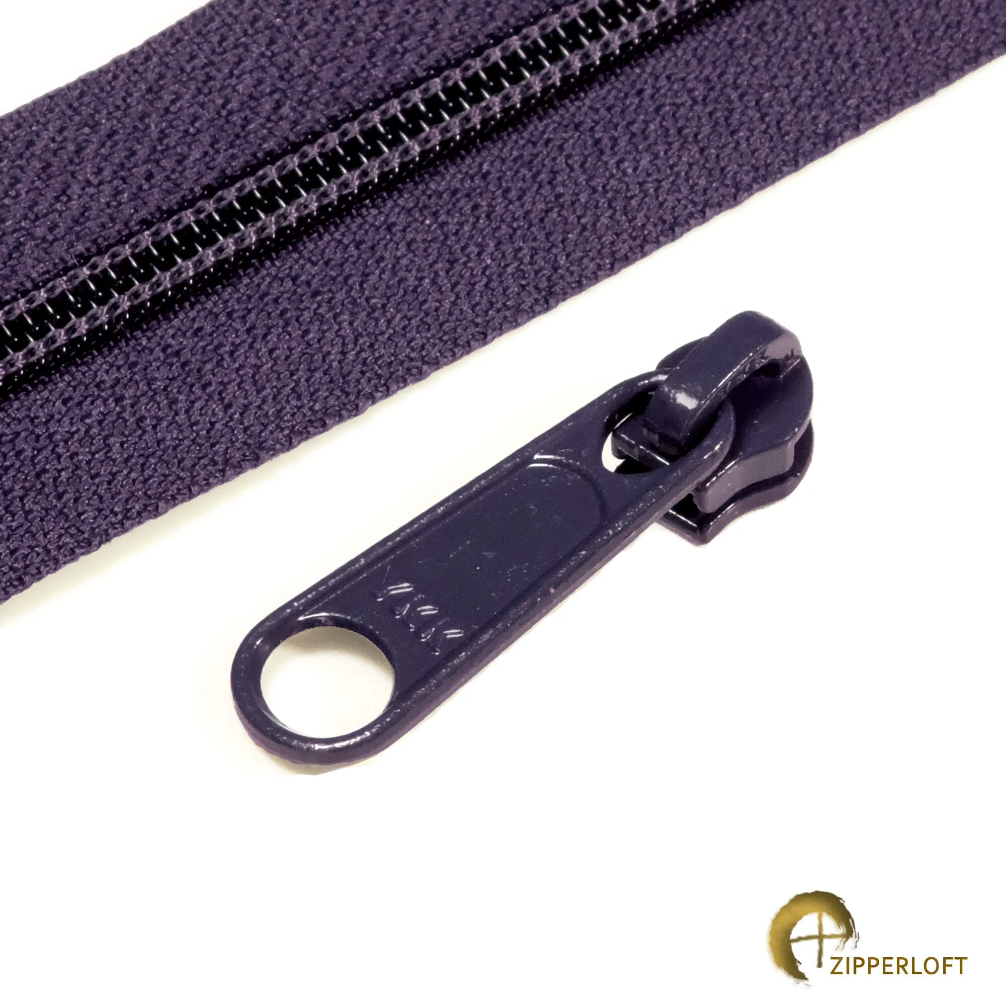 YKK #4.5 Heavy Duty Nylon Coil Purse Zipper (25") - 867 Eggplant