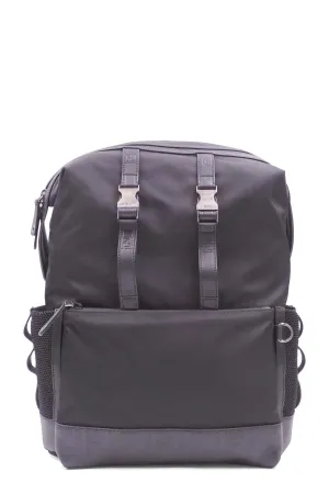 Zucca Embossed Trimmed Backpack Black